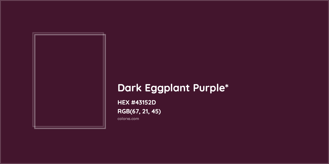 HEX #43152D Color Name, Color Code, Palettes, Similar Paints, Images