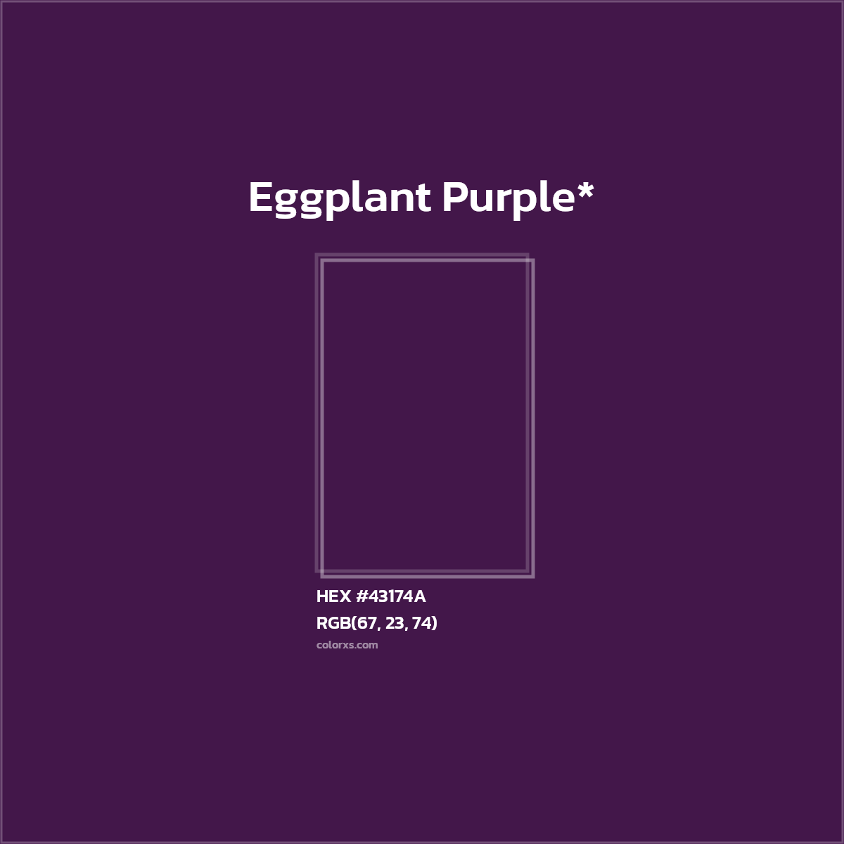 HEX #43174A Color Name, Color Code, Palettes, Similar Paints, Images