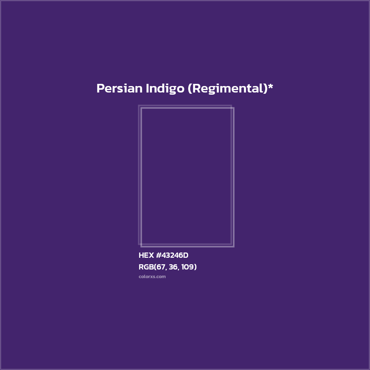 HEX #43246D Color Name, Color Code, Palettes, Similar Paints, Images