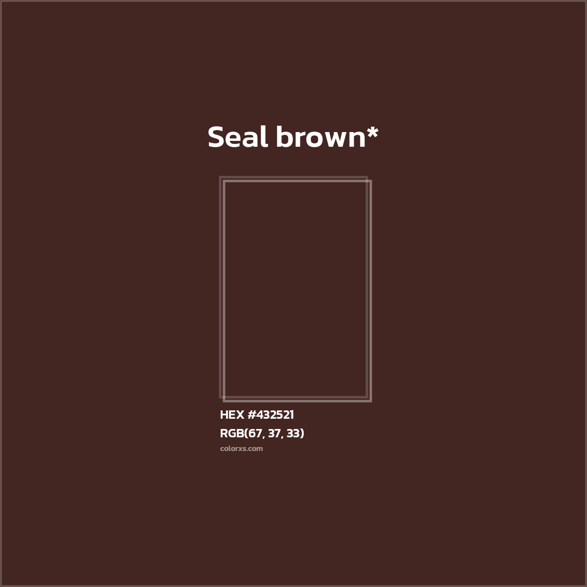 HEX #432521 Color Name, Color Code, Palettes, Similar Paints, Images