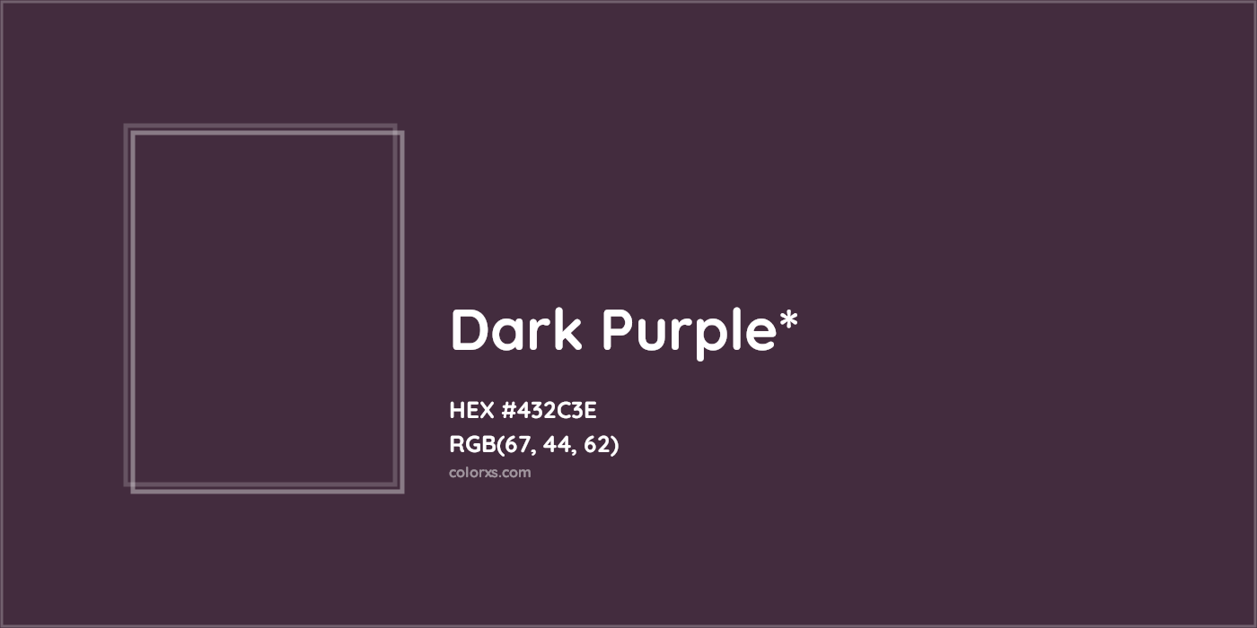 HEX #432C3E Color Name, Color Code, Palettes, Similar Paints, Images