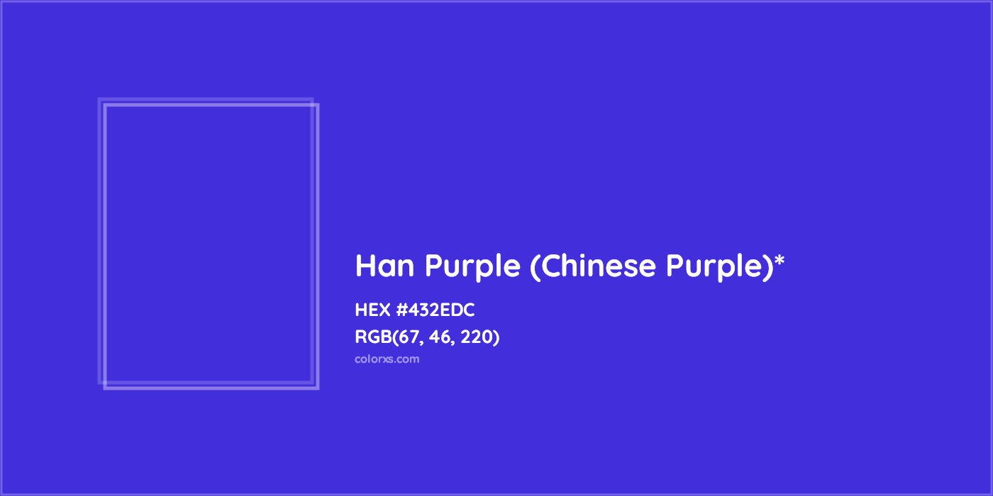 HEX #432EDC Color Name, Color Code, Palettes, Similar Paints, Images