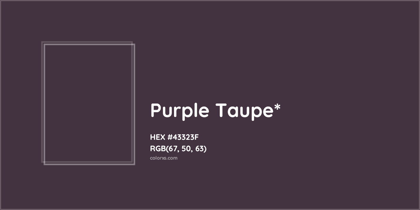 HEX #43323F Color Name, Color Code, Palettes, Similar Paints, Images