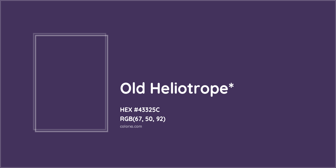 HEX #43325C Color Name, Color Code, Palettes, Similar Paints, Images