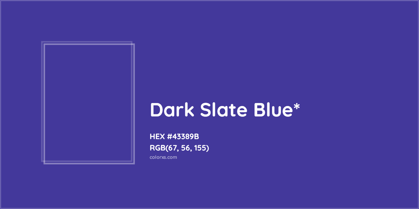 HEX #43389B Color Name, Color Code, Palettes, Similar Paints, Images
