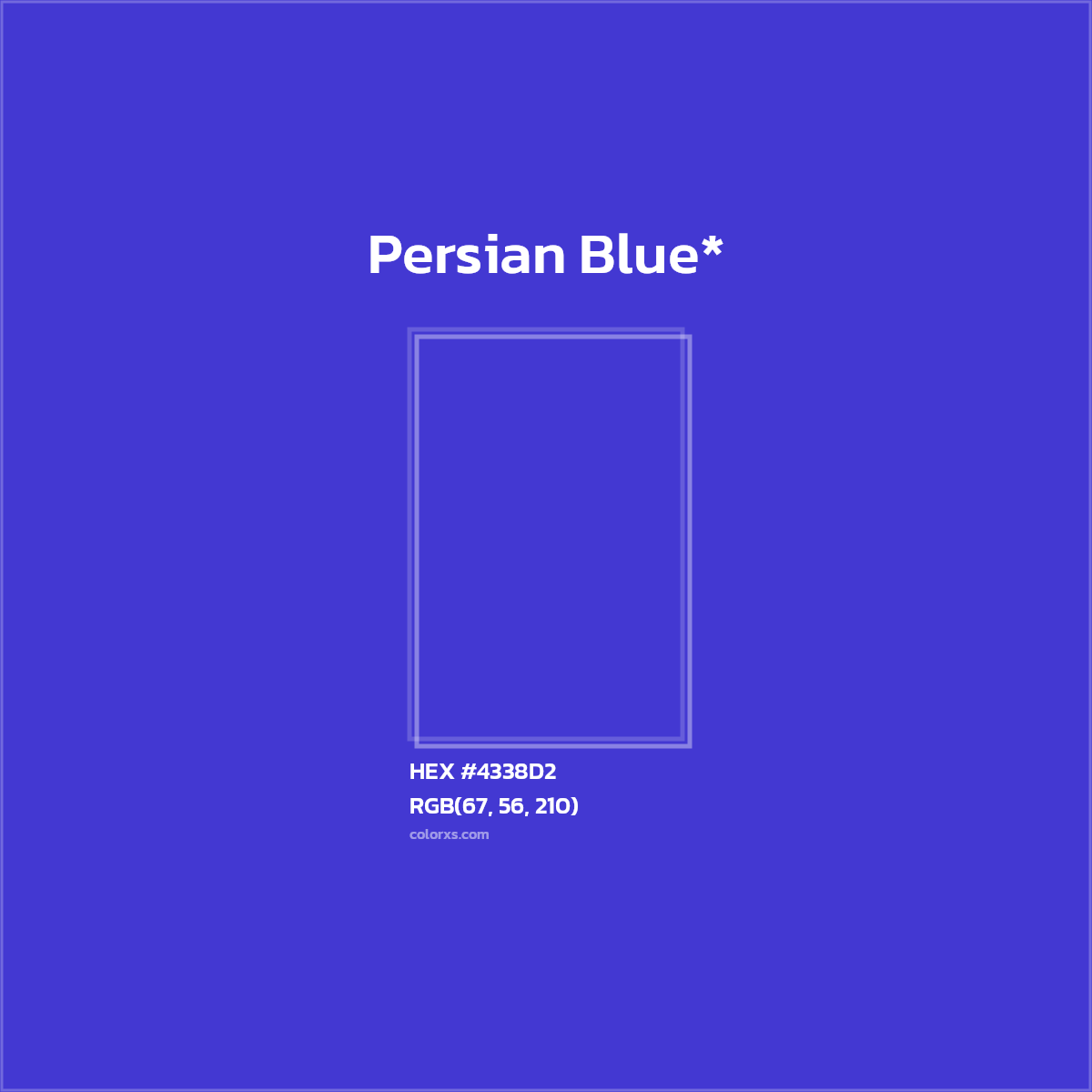 HEX #4338D2 Color Name, Color Code, Palettes, Similar Paints, Images