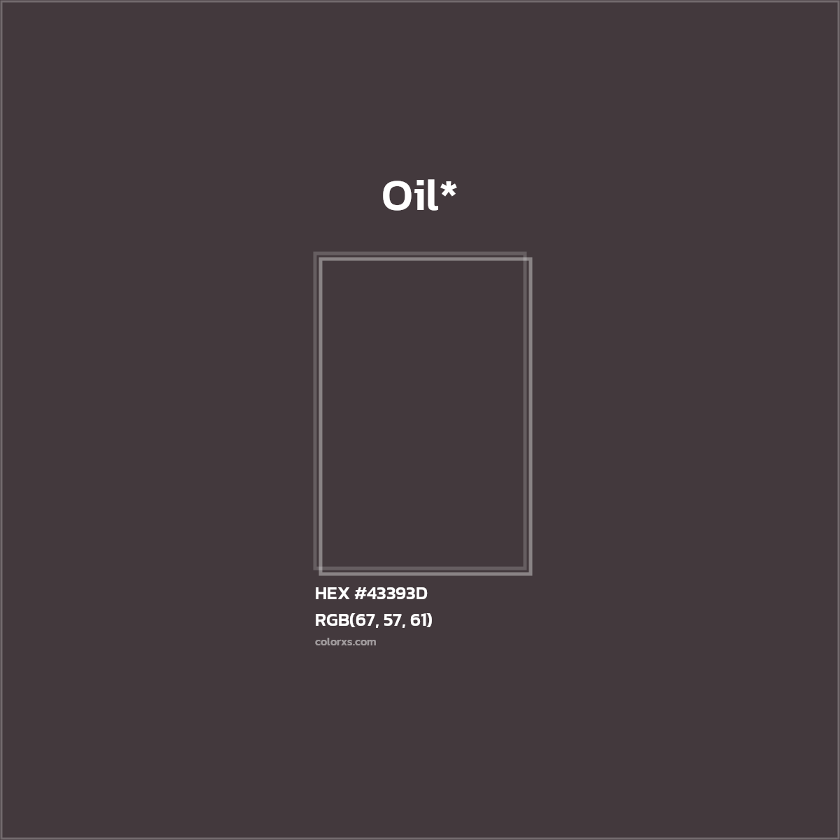 HEX #43393D Color Name, Color Code, Palettes, Similar Paints, Images
