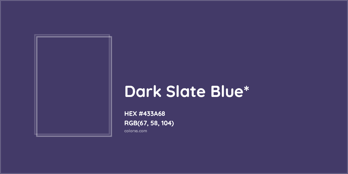 HEX #433A68 Color Name, Color Code, Palettes, Similar Paints, Images