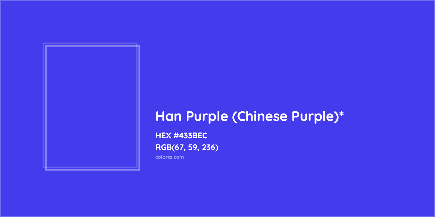 HEX #433BEC Color Name, Color Code, Palettes, Similar Paints, Images