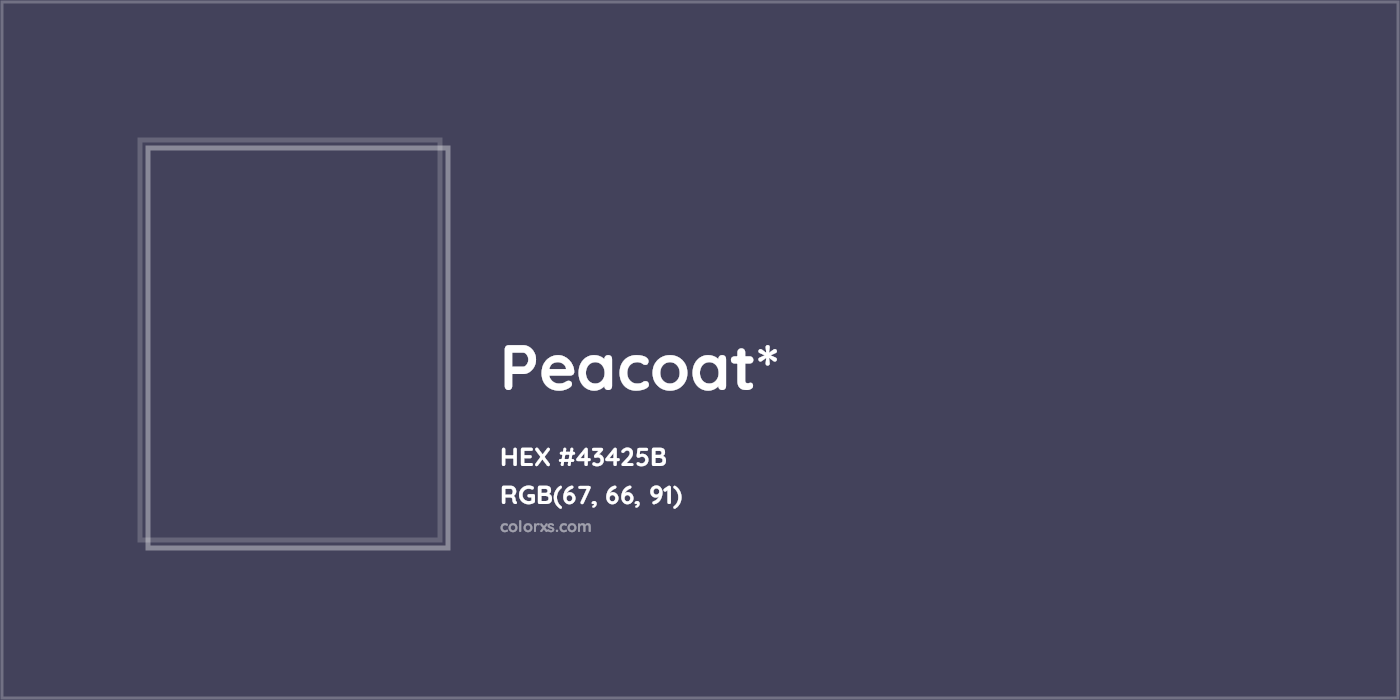 HEX #43425B Color Name, Color Code, Palettes, Similar Paints, Images