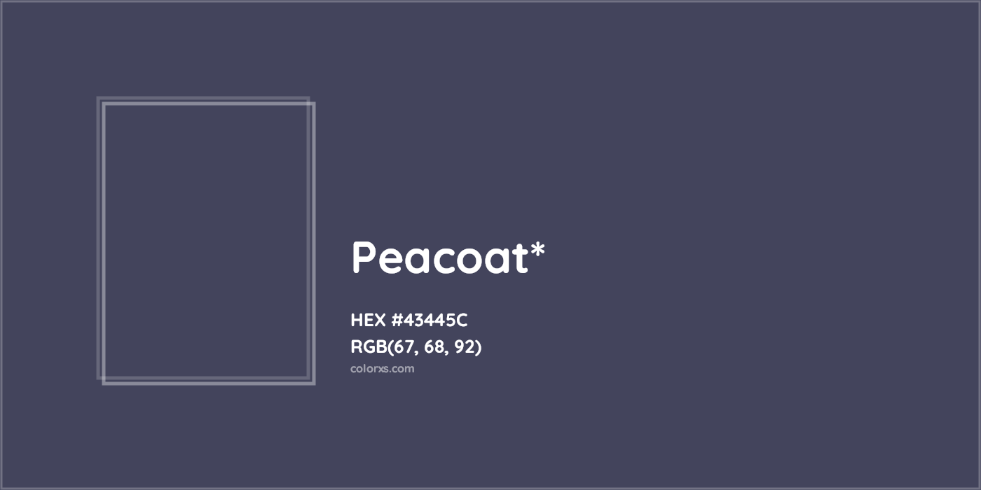 HEX #43445C Color Name, Color Code, Palettes, Similar Paints, Images