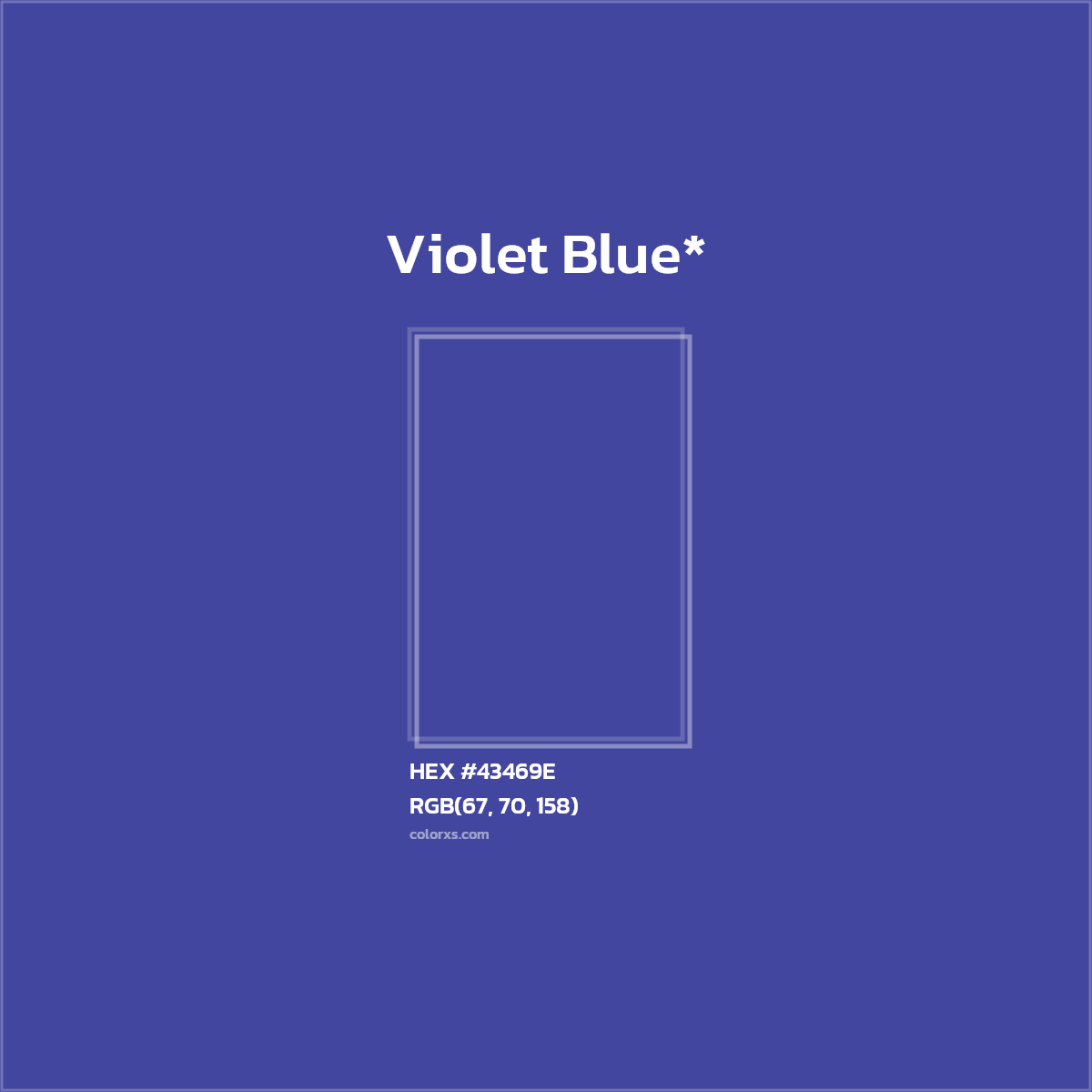 HEX #43469E Color Name, Color Code, Palettes, Similar Paints, Images