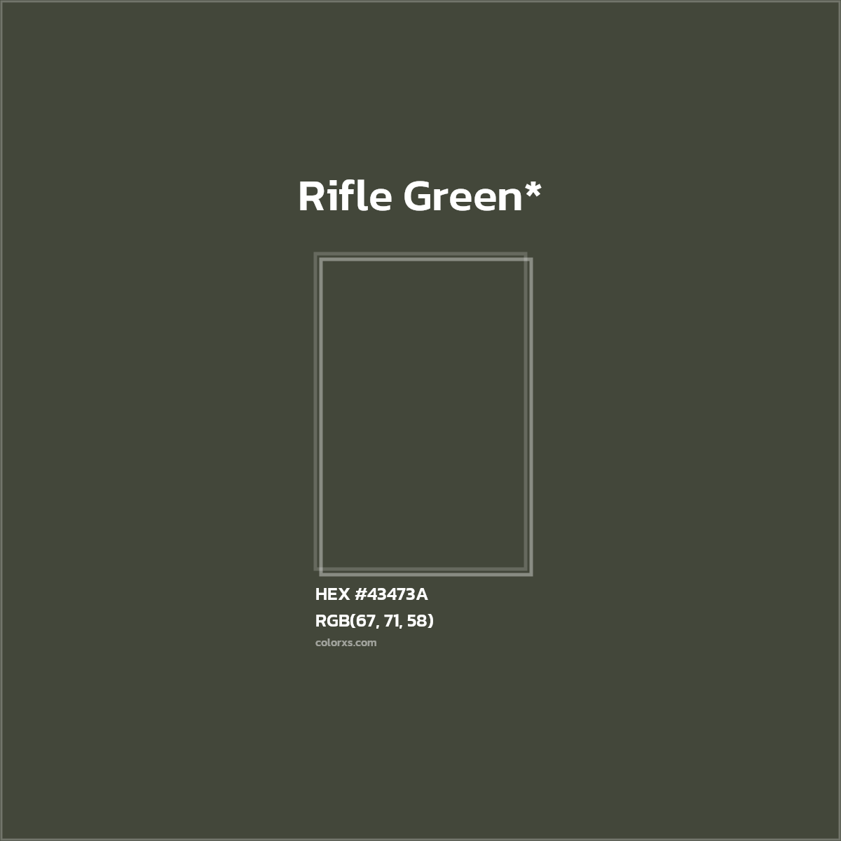 HEX #43473A Color Name, Color Code, Palettes, Similar Paints, Images