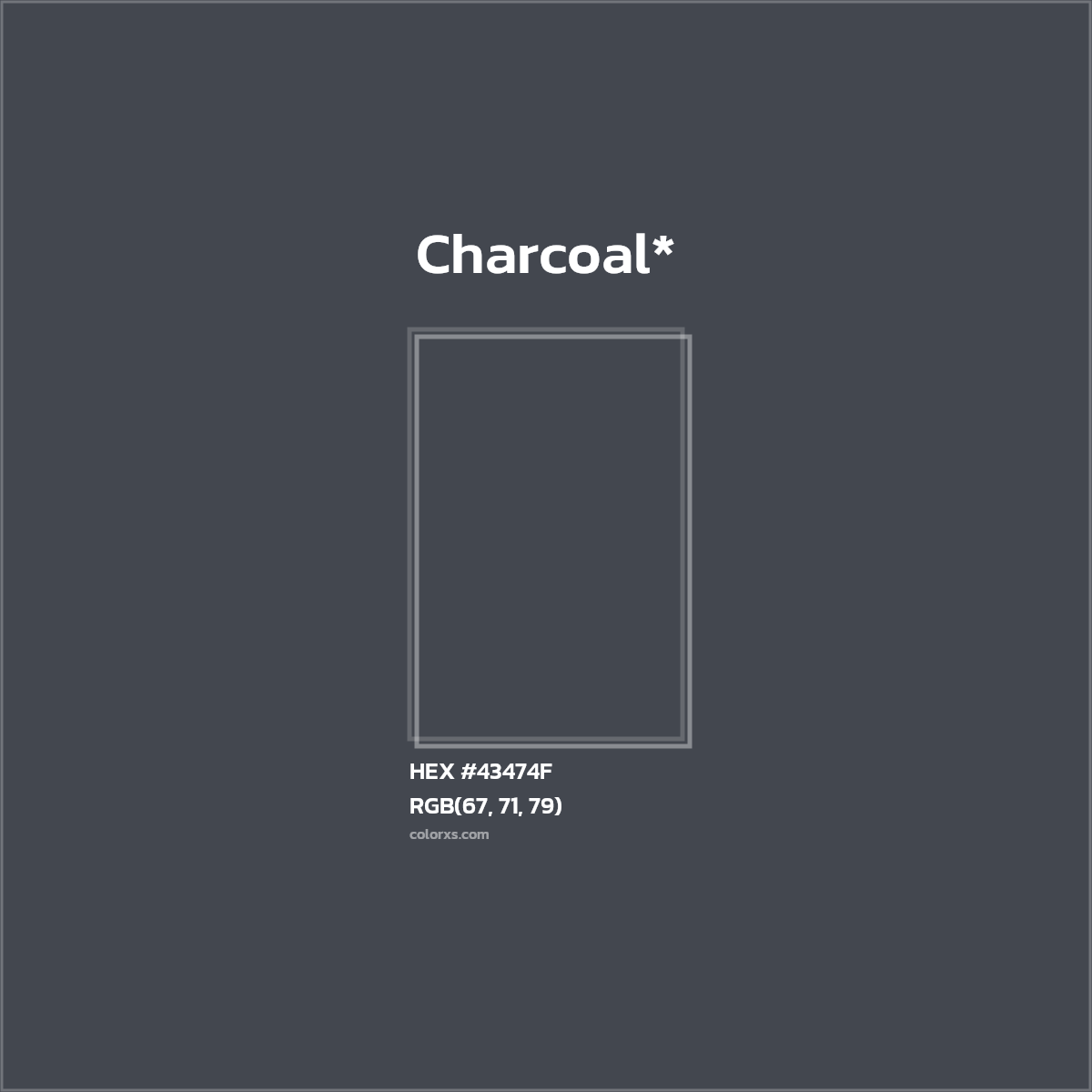 HEX #43474F Color Name, Color Code, Palettes, Similar Paints, Images