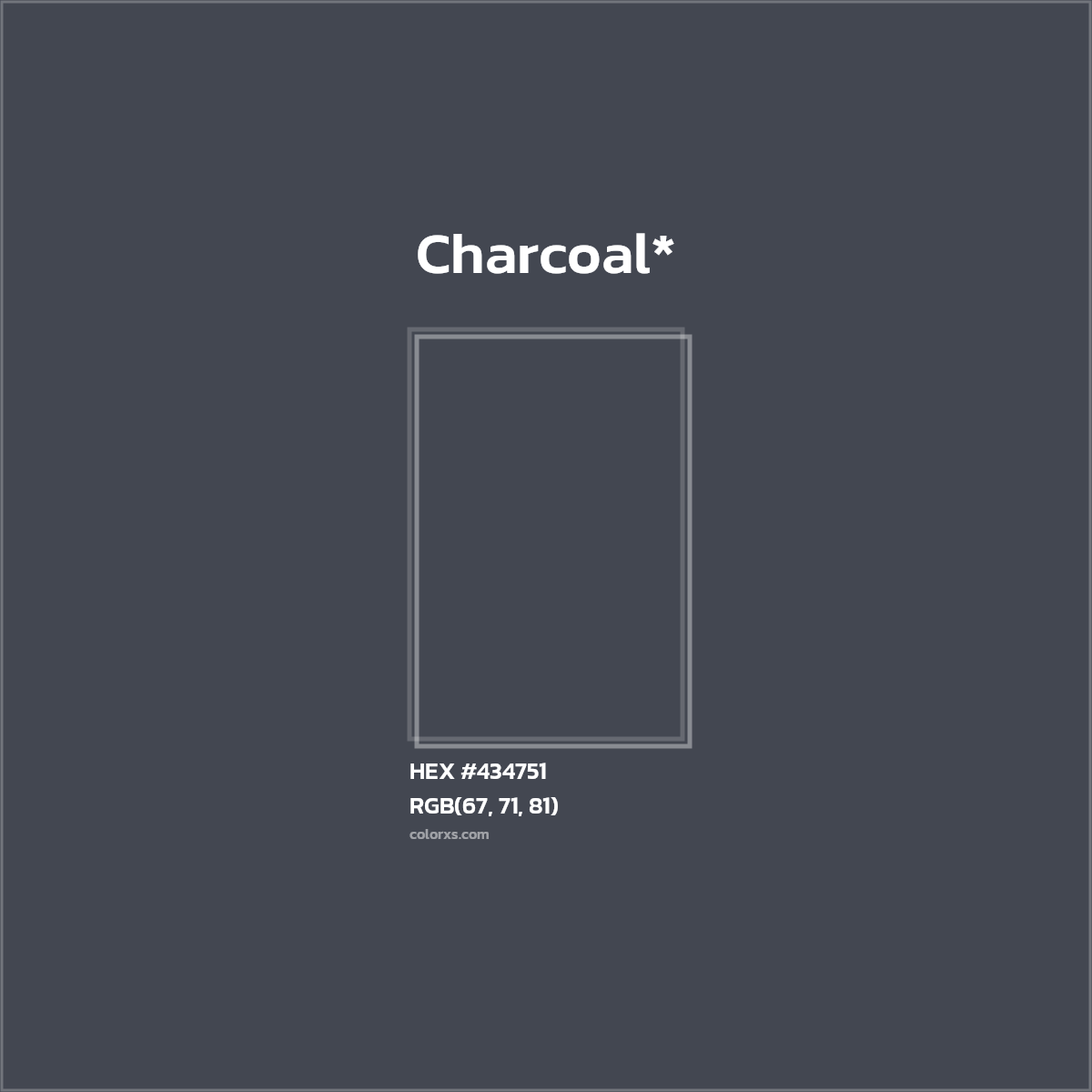 HEX #434751 Color Name, Color Code, Palettes, Similar Paints, Images