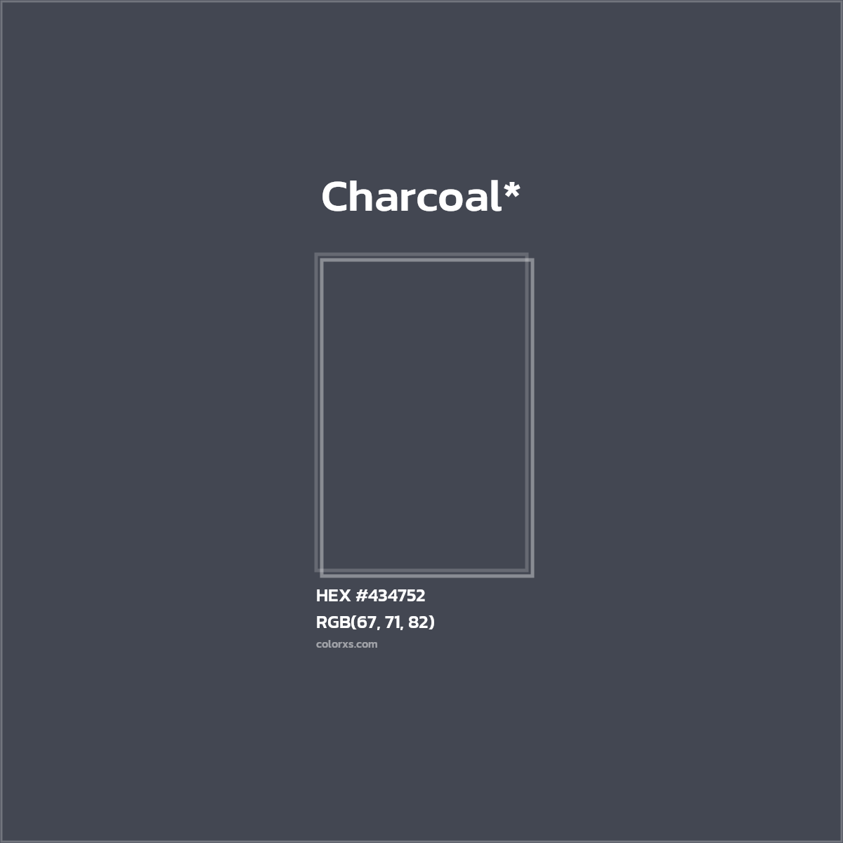 HEX #434752 Color Name, Color Code, Palettes, Similar Paints, Images