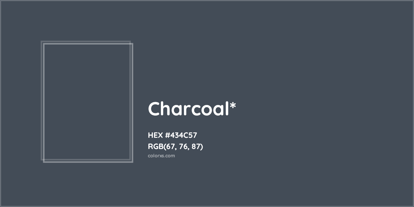 HEX #434C57 Color Name, Color Code, Palettes, Similar Paints, Images