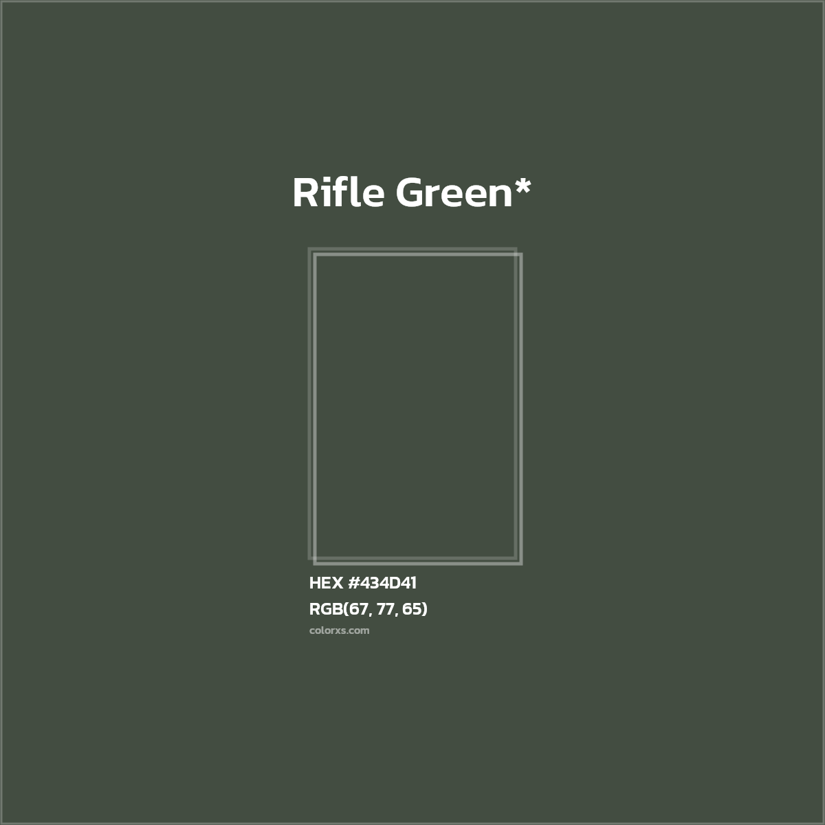 HEX #434D41 Color Name, Color Code, Palettes, Similar Paints, Images