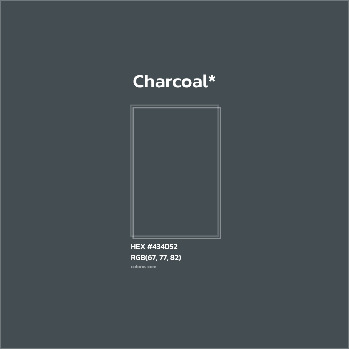 HEX #434D52 Color Name, Color Code, Palettes, Similar Paints, Images