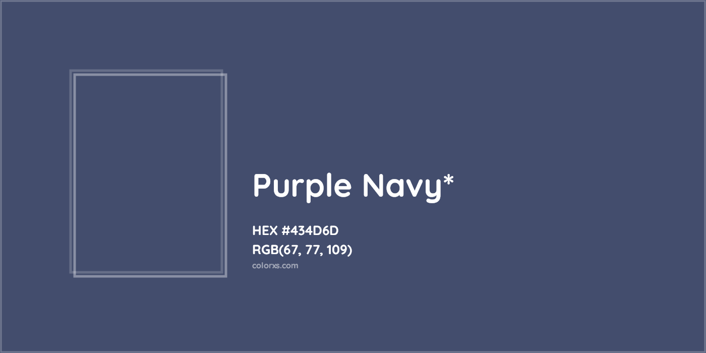 HEX #434D6D Color Name, Color Code, Palettes, Similar Paints, Images