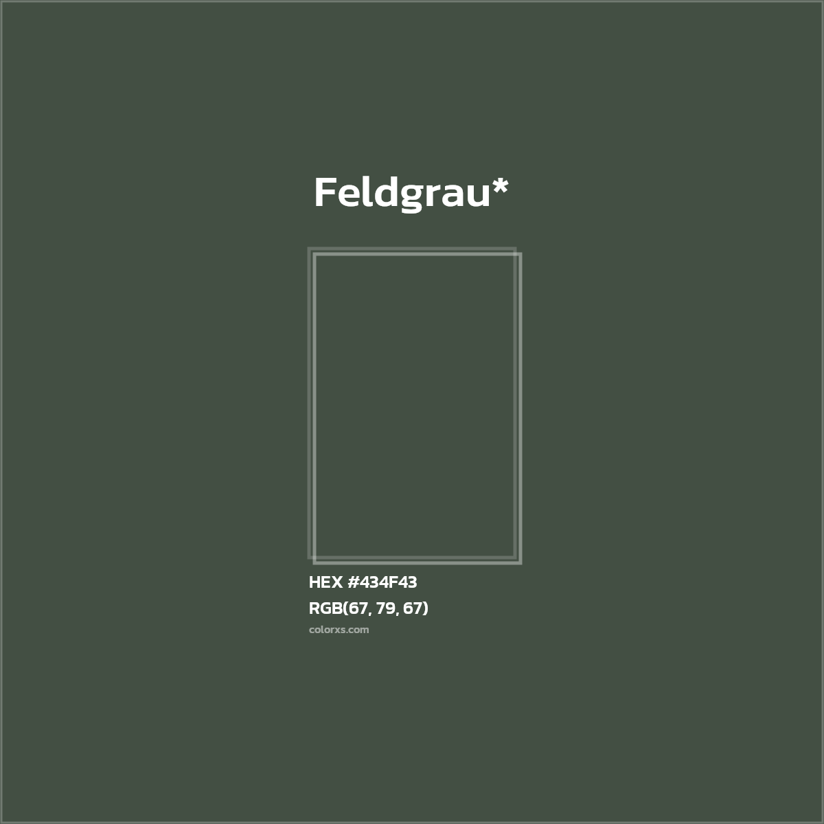 HEX #434F43 Color Name, Color Code, Palettes, Similar Paints, Images