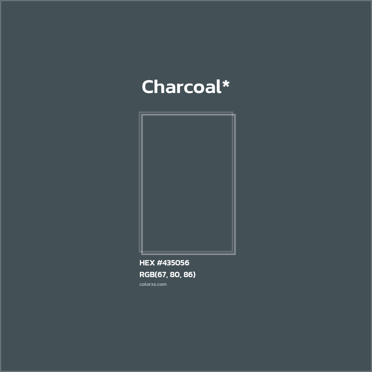 HEX #435056 Color Name, Color Code, Palettes, Similar Paints, Images