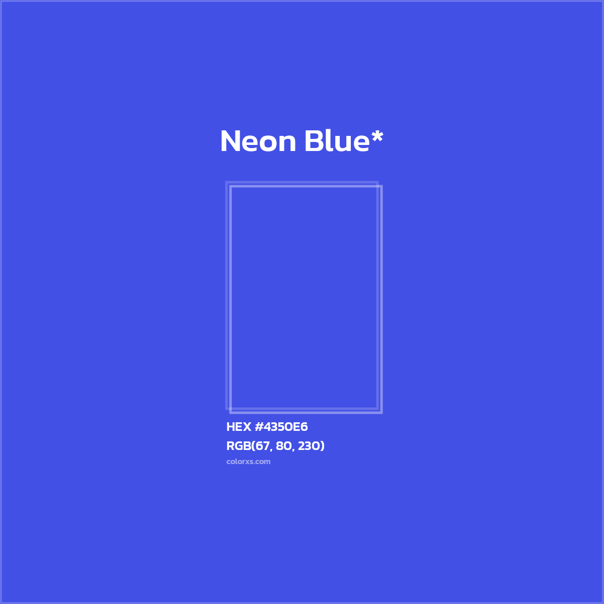 HEX #4350E6 Color Name, Color Code, Palettes, Similar Paints, Images