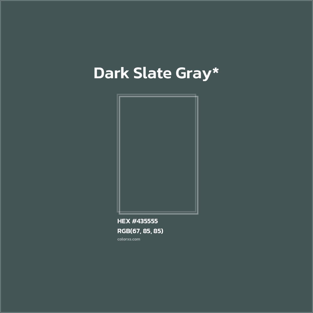 HEX #435555 Color Name, Color Code, Palettes, Similar Paints, Images