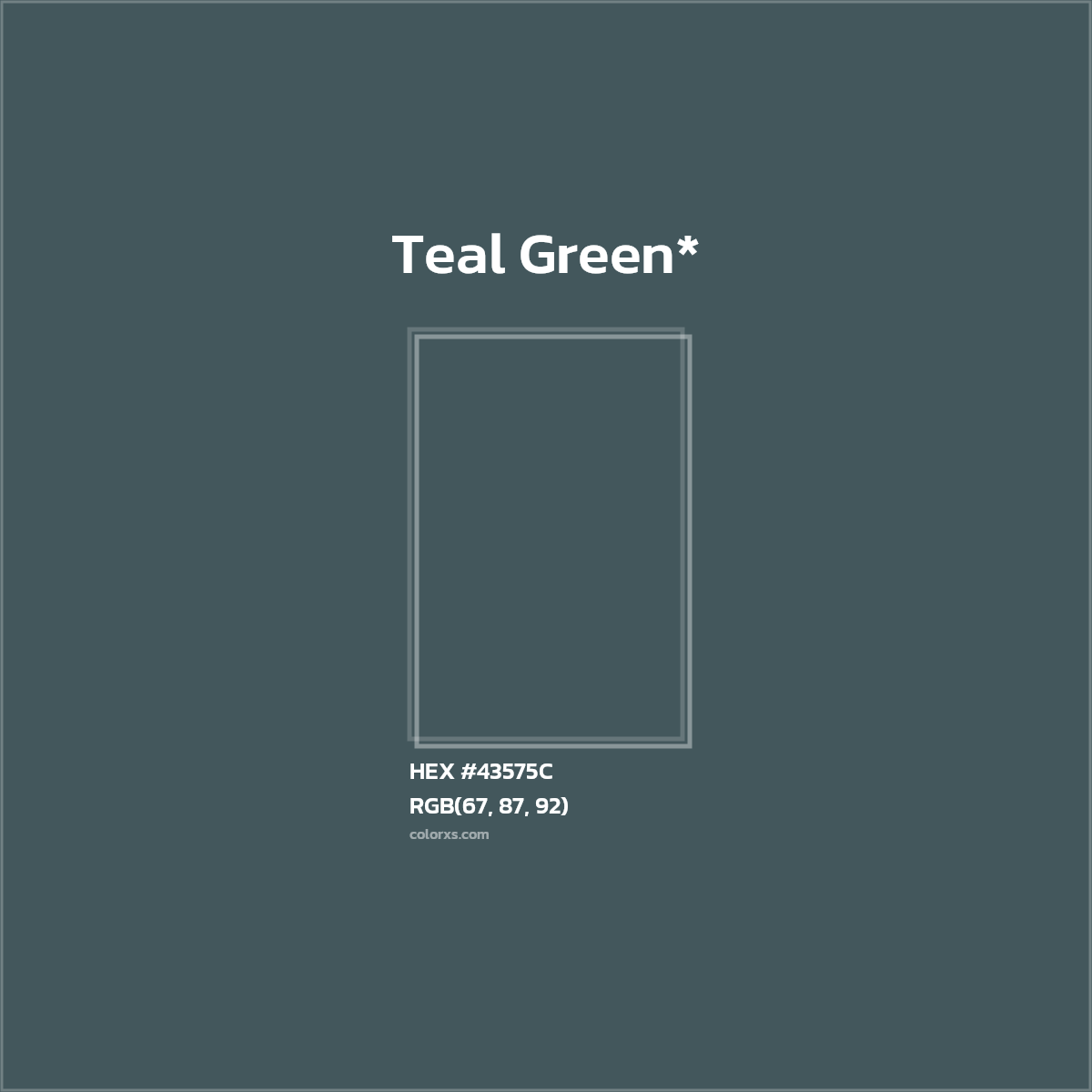 HEX #43575C Color Name, Color Code, Palettes, Similar Paints, Images