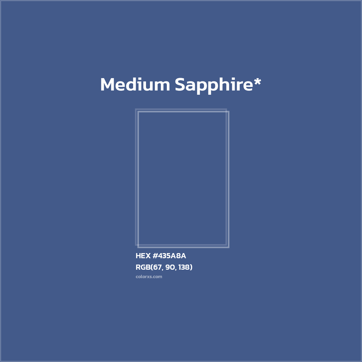 HEX #435A8A Color Name, Color Code, Palettes, Similar Paints, Images