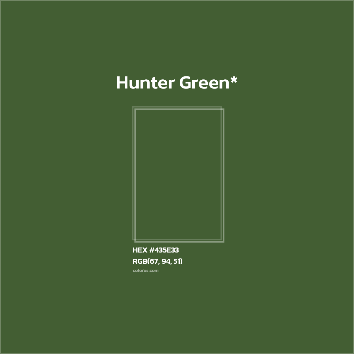 HEX #435E33 Color Name, Color Code, Palettes, Similar Paints, Images