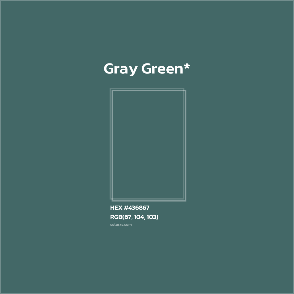 HEX #436867 Color Name, Color Code, Palettes, Similar Paints, Images