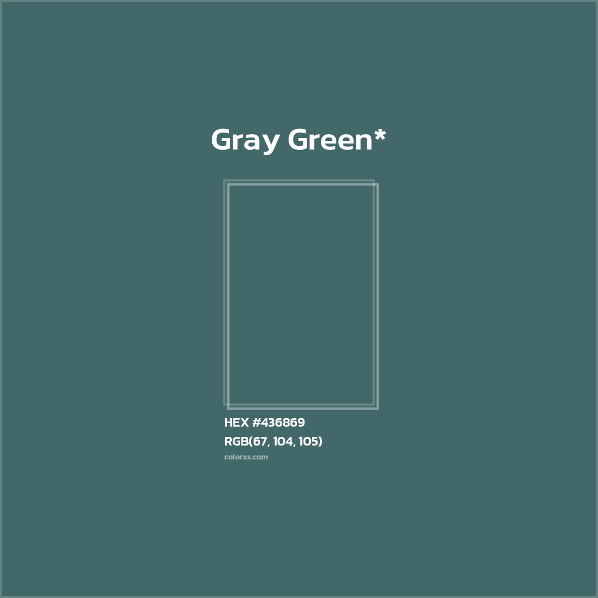 HEX #436869 Color Name, Color Code, Palettes, Similar Paints, Images