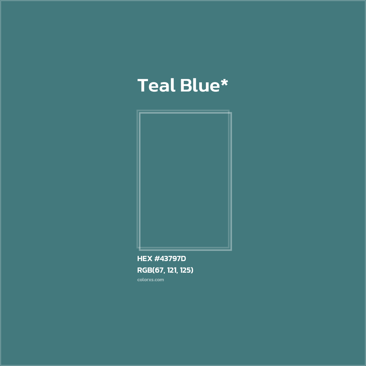HEX #43797D Color Name, Color Code, Palettes, Similar Paints, Images