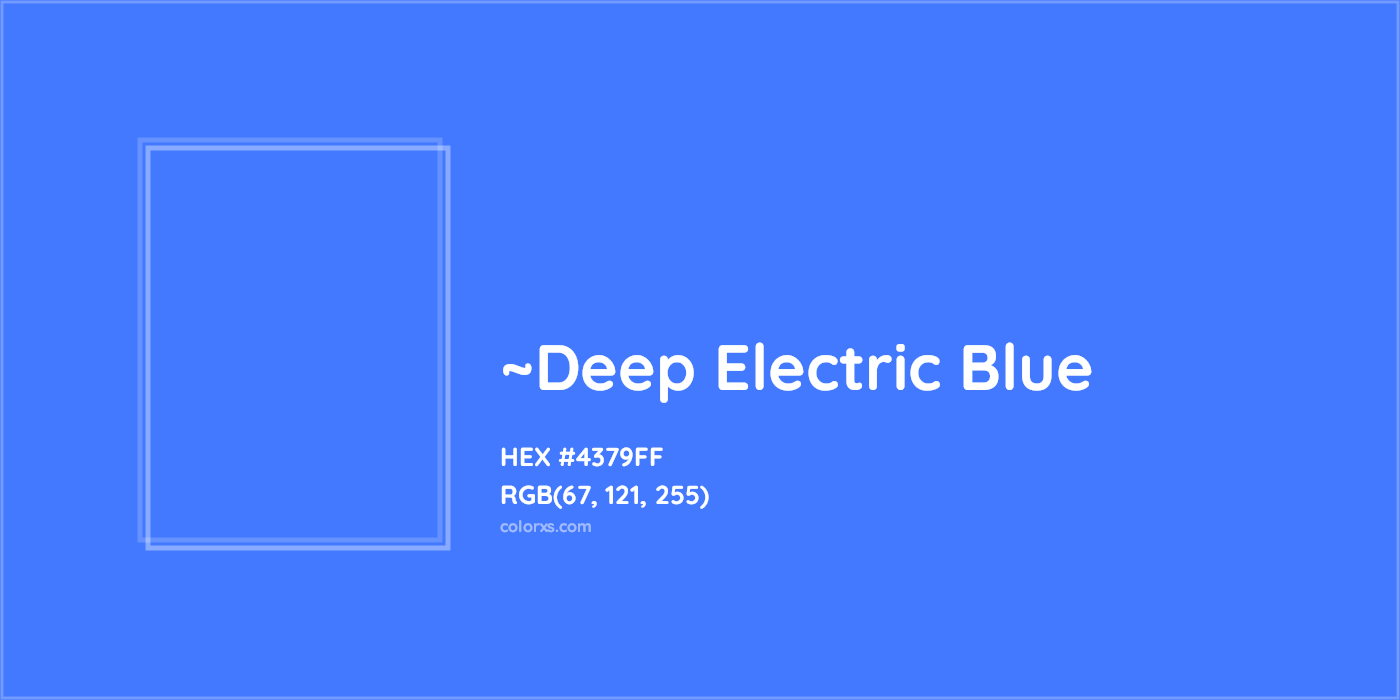 HEX #4379FF Color Name, Color Code, Palettes, Similar Paints, Images
