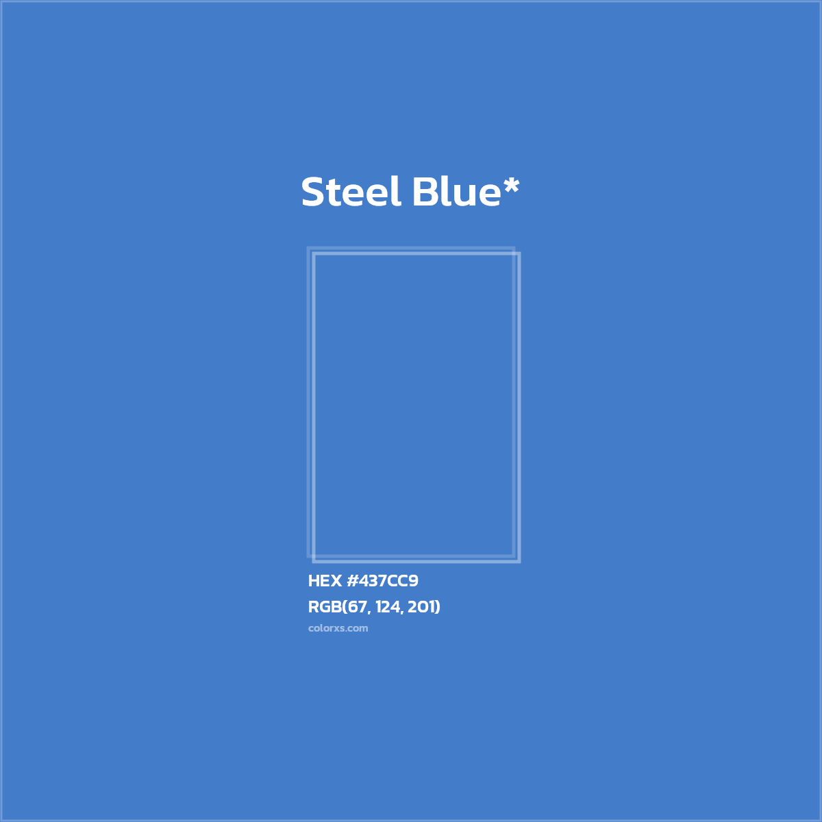 HEX #437CC9 Color Name, Color Code, Palettes, Similar Paints, Images