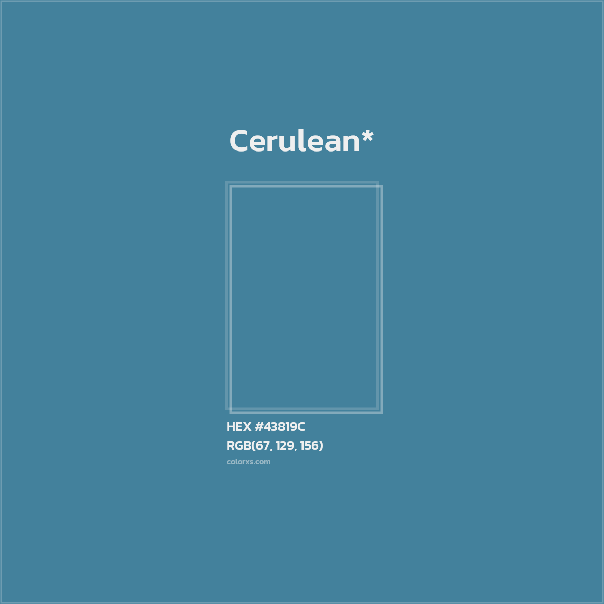HEX #43819C Color Name, Color Code, Palettes, Similar Paints, Images