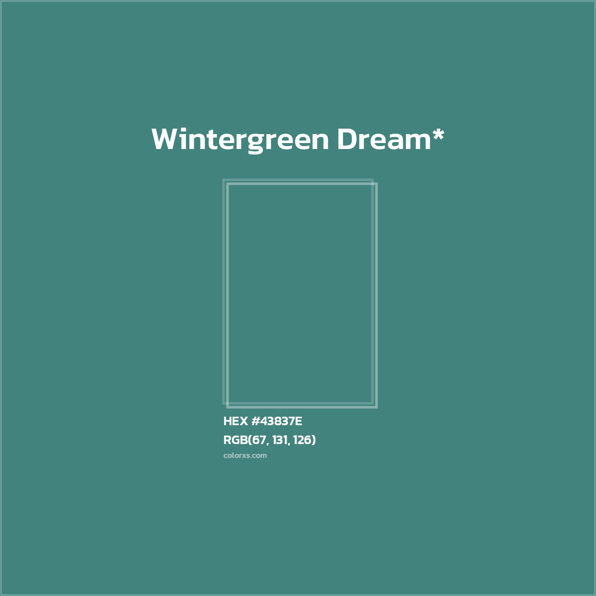 HEX #43837E Color Name, Color Code, Palettes, Similar Paints, Images