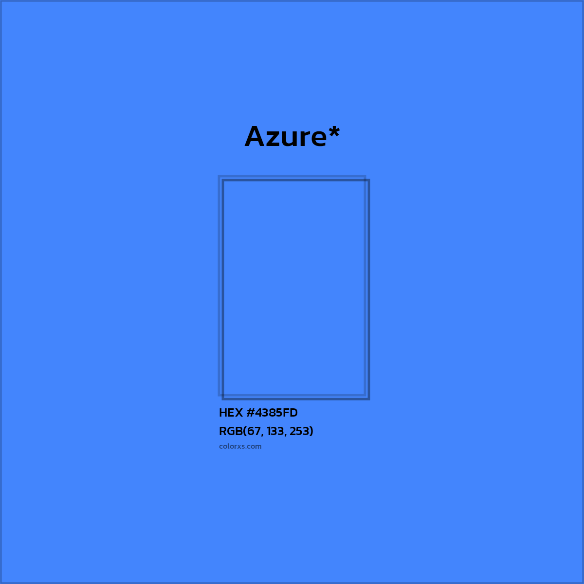 HEX #4385FD Color Name, Color Code, Palettes, Similar Paints, Images