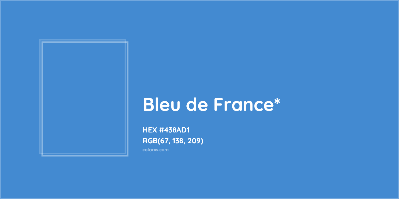 HEX #438AD1 Color Name, Color Code, Palettes, Similar Paints, Images