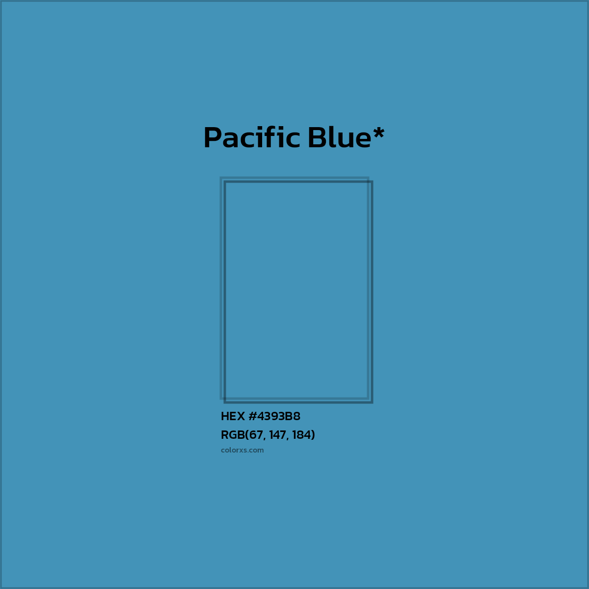 HEX #4393B8 Color Name, Color Code, Palettes, Similar Paints, Images