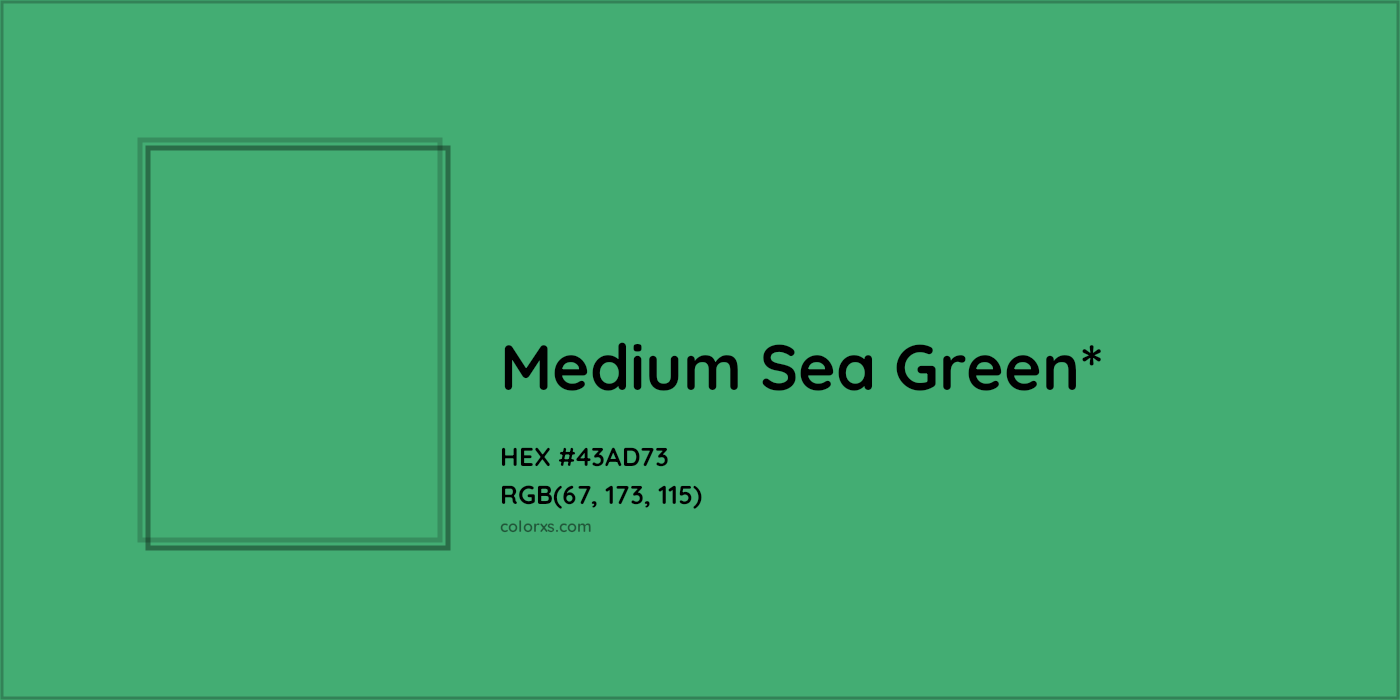 HEX #43AD73 Color Name, Color Code, Palettes, Similar Paints, Images