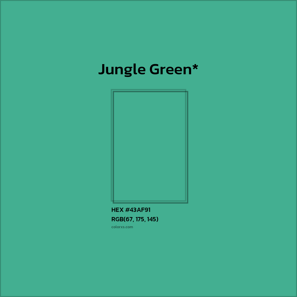 HEX #43AF91 Color Name, Color Code, Palettes, Similar Paints, Images
