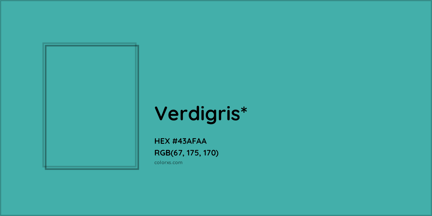 HEX #43AFAA Color Name, Color Code, Palettes, Similar Paints, Images