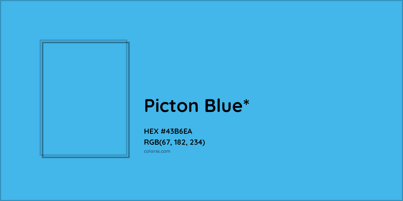 HEX #43B6EA Color Name, Color Code, Palettes, Similar Paints, Images
