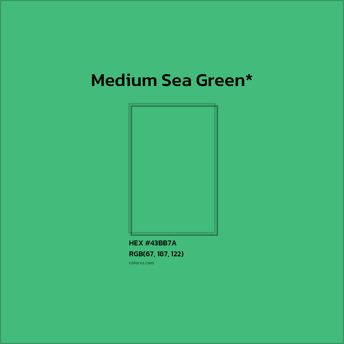 HEX #43BB7A Color Name, Color Code, Palettes, Similar Paints, Images