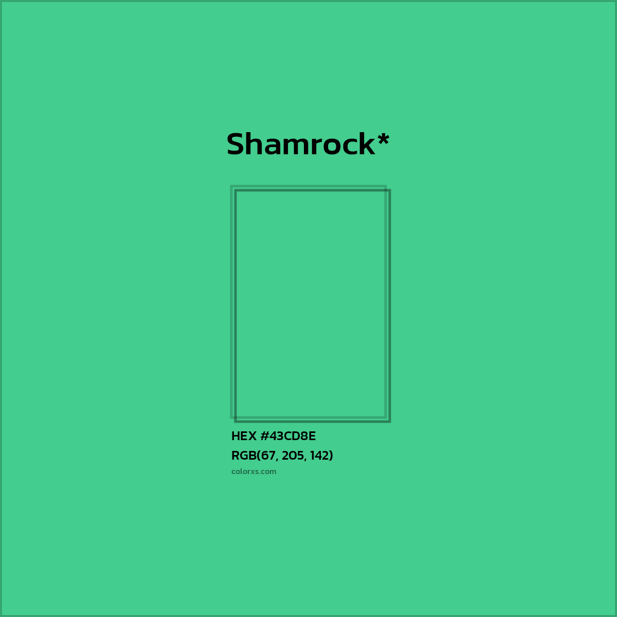 HEX #43CD8E Color Name, Color Code, Palettes, Similar Paints, Images