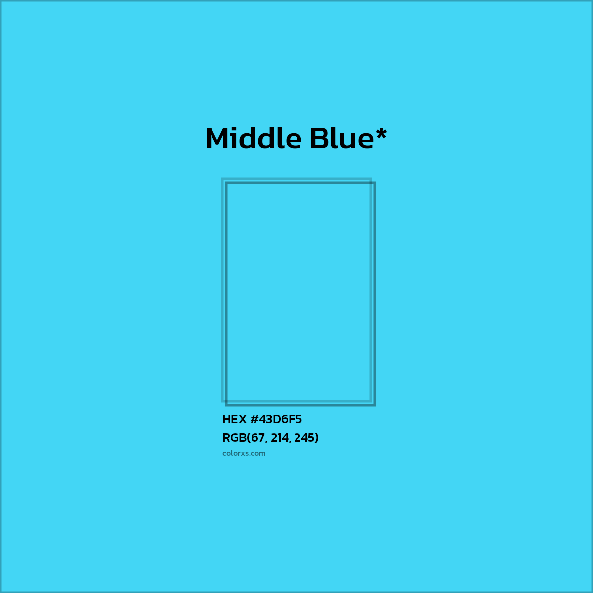 HEX #43D6F5 Color Name, Color Code, Palettes, Similar Paints, Images