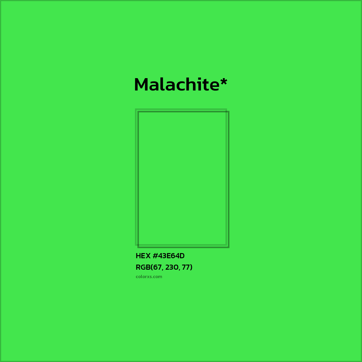 HEX #43E64D Color Name, Color Code, Palettes, Similar Paints, Images