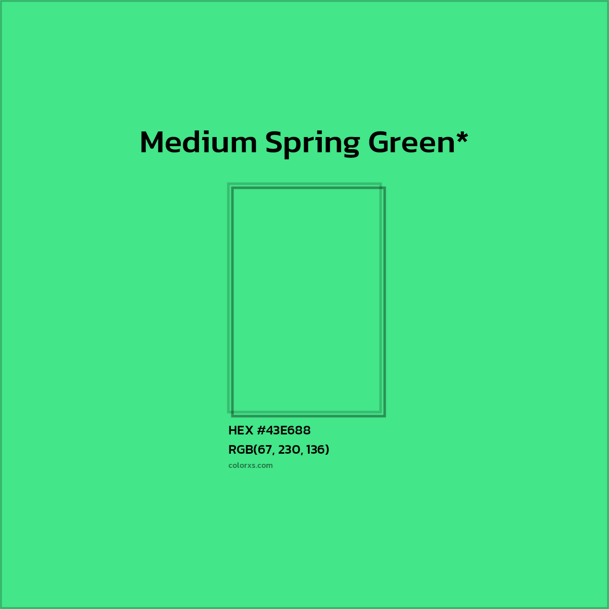 HEX #43E688 Color Name, Color Code, Palettes, Similar Paints, Images